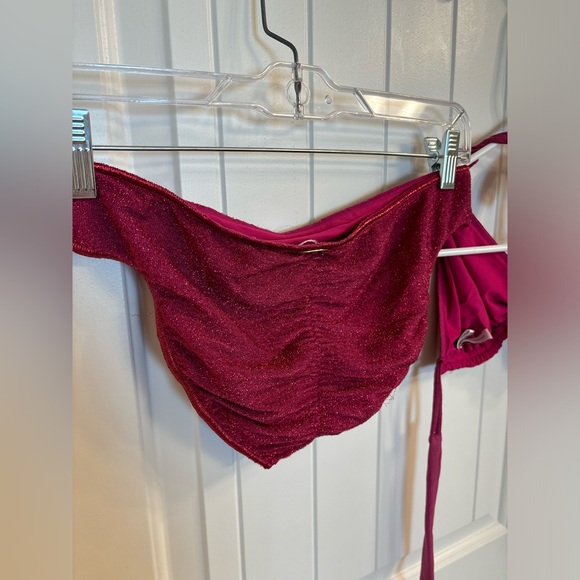 Luli Fama hot pink sparkly bikini - Picture 5 of 9